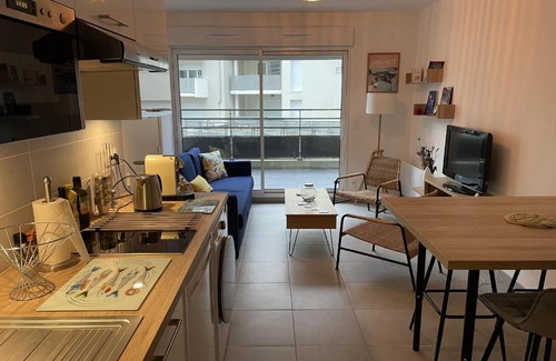 Rocabey - Alsace - Gare Apartment | Cozy T2 with balcony near the sea
