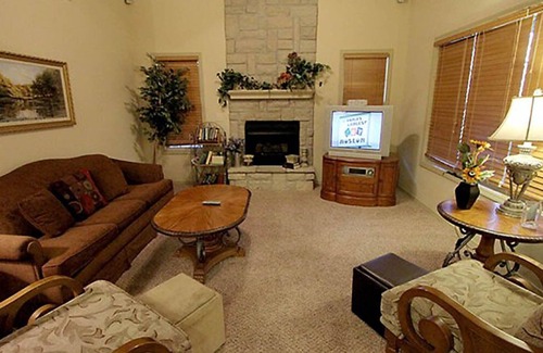 Branson West Villa | Cozy Up By the Fire in this Exquisite Villa in Stonebridge! Close to Branson!