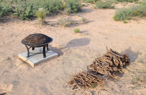 Salt Flat RV Rental | Cozy Yurt. Queen Bed. Guadalupe Mountain View