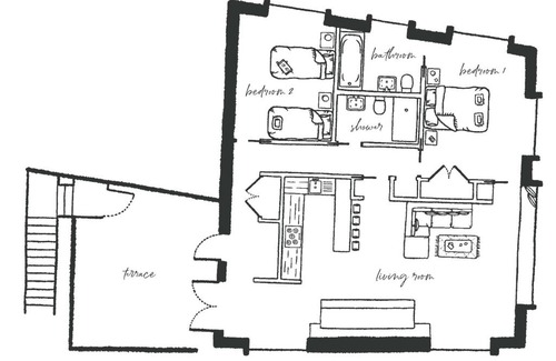 Kingsbridge Apartment | Crabshell Apartment