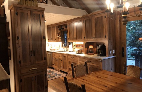 Highlands Cabin | Creek side log cabin in the woods.