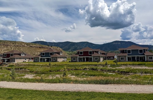 Swan Valley House | Creekside Swan Valley home with epic mountain views, patio, BBQ, & central AC