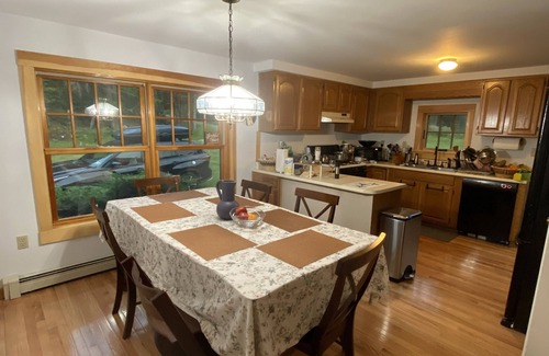 Stonington House | Crystal Cove is a lovely new offering this 2023 season! The home is quietly located in Stonington and has direct ocean access. Follow the Oceanville Road until you reach this lovely property. The house has 4 bedrooms (3 queen rooms and a bunk room)