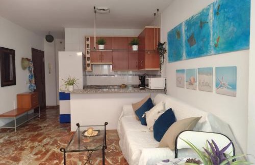 El Morche Apartment | Cupido Beach El Morche, Patio, Costa, Mar y Playa
