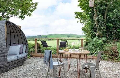 Bude Cabin | Cynefin Roundhouse - A luxury cabin exclusive for couples with hot tub.