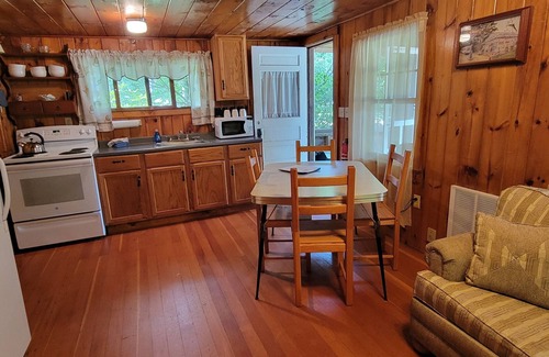 North Sebago Cottage | Cypress Cottage-Private Beach-Pets Welcome - Round Table Lodge, Sebago, Maine