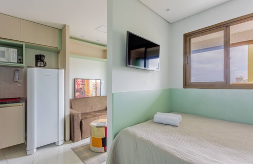 Costa Azul Apartment | CZ01 Lindo Quarto e Sala com Vista Mar