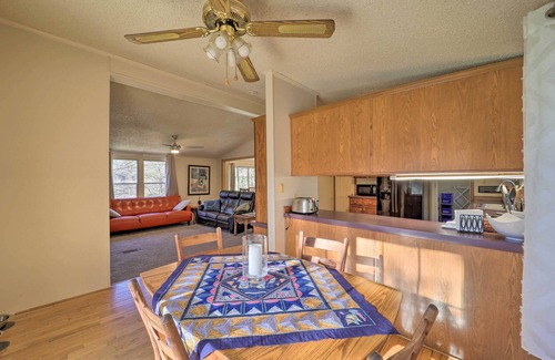 Spruce Pine House | Deck + 2 Fire Pits: Riverfront Spruce Pine Rental!