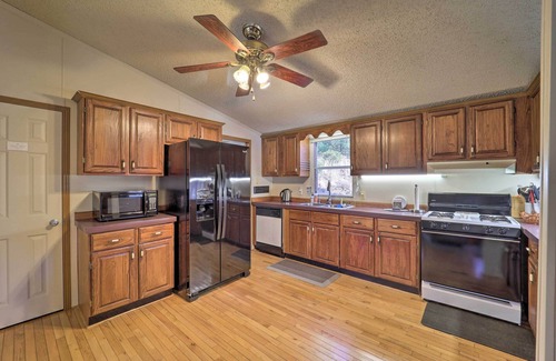 Spruce Pine House | Deck + 2 Fire Pits: Riverfront Spruce Pine Rental!