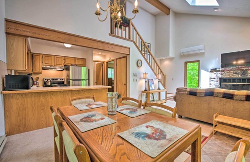 Locust Lake Village Cottage | Deck & Resort Amenities: Pocono Lake Home