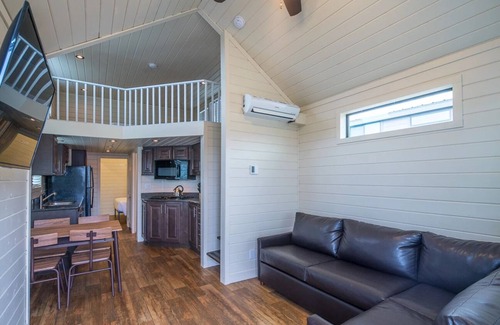 Camp Verde Cabin | Deluxe Cabin Sleeps 6 (1 Bedroom w/loft and sofa sleeper) at Resort