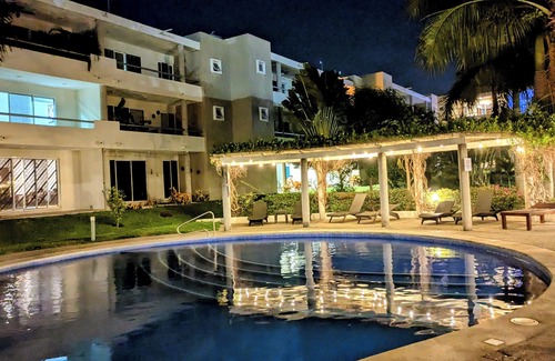 Valle Dorado Apartment | Deluxe condo, pool, BBQ, terrace, gated community, security 24/7. Location