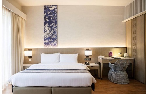 Patong Hotel | Deluxe room # 15, partial sea view
