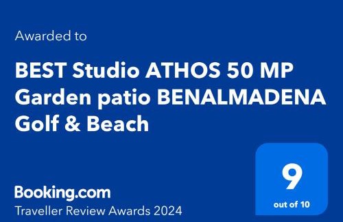 Torrequebrada House | DELUXE Studio ATHOS 50 MP Garden patio BENALMADENA Golf & Beach