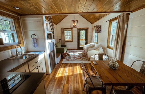 Old Fort Cabin | Dense foliage, rolling currents of Newberry Creek the perfect place to relax.