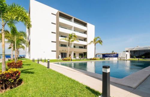 Villa Marina Apartment | Depa privado con alberca de olas - Marina C 408