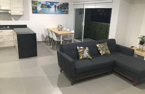 Villa Marina Apartment | Departamento con BONITA VISTA , BALCÓN y ALBERCA ! en CERRITOS - 406 A -