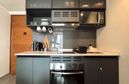 Downtown Santiago Apartment | Departamento de Una Habitación, Terraza con parrilla,