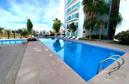 Marina Mazatlan Condo | Departamento Isla Marina Mazatlán con alberca