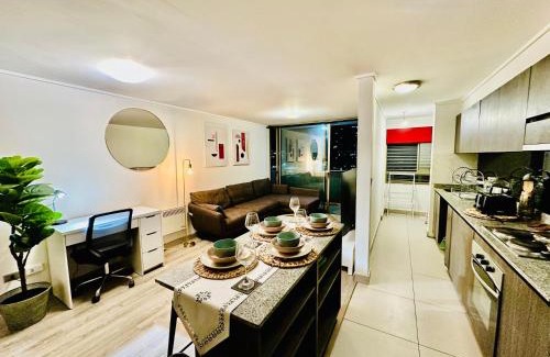 San Joaquin Apartment | Departamento, metro, Wifi, AC, Estacionamiento, amplio