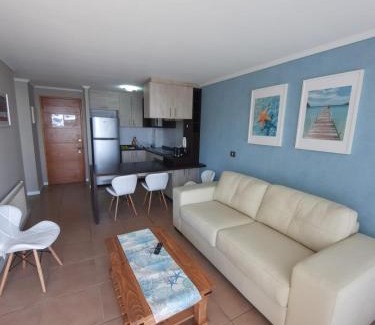 Concon Apartment | Depto equipado frente al mar. Hemosa vista