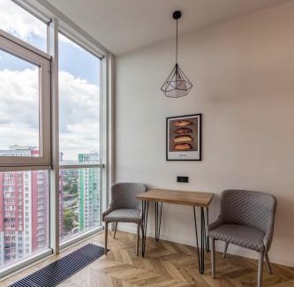 Dniprovs'kyi District Apartment | Design Apartments with Panoramic View