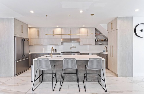 Crown Heights House | Designer Home Patio Parking