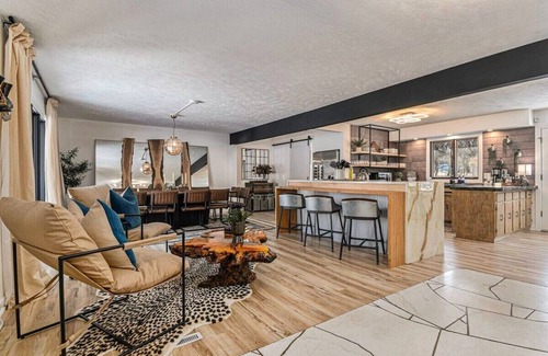 West Omaha House | Designer Home w/Private Pool, Theatre & Games!