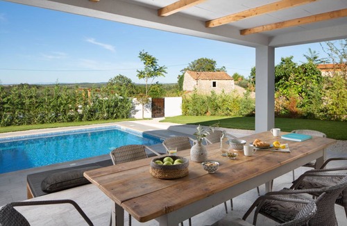 Cepljani House | Designer villa in a modern style with a pool and a generous garden