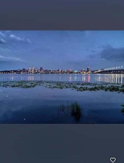 Dnipro Apartment | Dnipro evening, view # Вечірній Дніпро у центрі, фантастичний вид