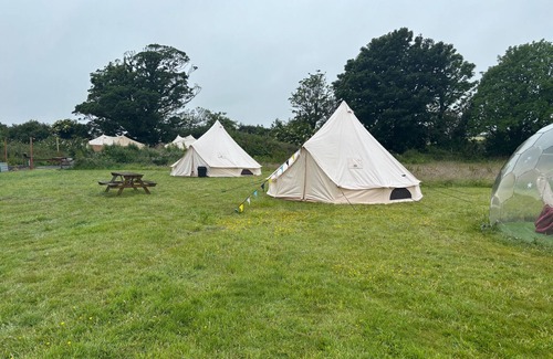 Dwyran Cabin | Dog Friendly Cozy Bell Tent With Log Burner