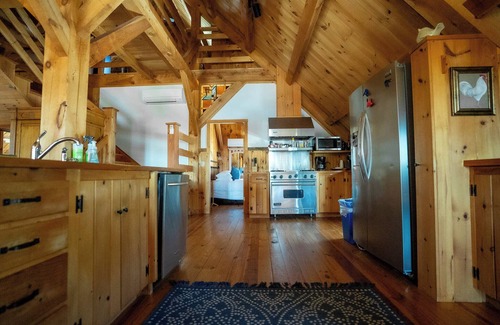 South Waterford Cabin | Dog-friendly 4-bedroom lodge on Bear Pond in Waterford, on the snowmobile trail!
