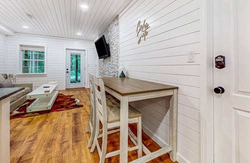 Seymour Apartment | Dog-friendly apartment with mountain view, fireplace, central AC, firepit, & W/D