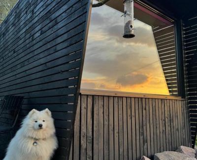 Doune House | Dog friendly cabin & hot tub and Cairngorm views