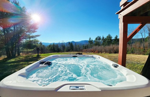Sunday River Area Cabin | Dog Friendly Cabin w/Hot Tub & Stunning Views!