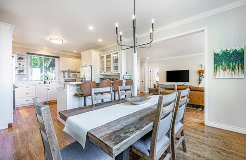 Blaine House | Dog-friendly getaway with stunning ocean view, spacious deck, hot tub & rec room
