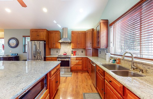 Bijou Park Acres House | Dog-friendly home near lake with hot tub, pool table, fireplace, & W/D