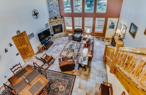 Pagosa Highlands House | Dog-friendly home among the trees w/ fireplace, yard, & large deck
