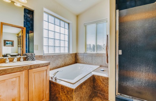 Pagosa Highlands House | Dog-friendly home among the trees w/ fireplace, yard, & large deck