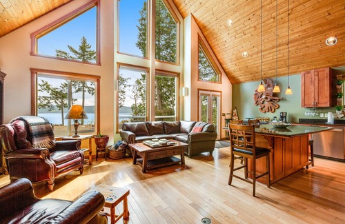 West Hills House | Dog-friendly home on Dabob Bay with fireplace, firepit & gas grill