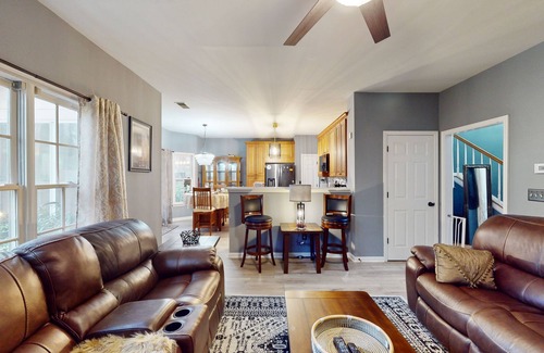 Lawrenceville House | Dog-friendly home with pool access plus a sunroom, washer/dryer, & AC