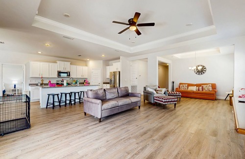 Foley House | Dog-friendly house with in-ground pool, outdoor patio, and corn hole