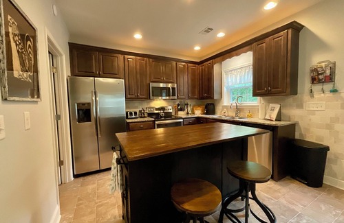 Westminster House | Dog friendly Lake front cottage, Hot tub, fire pit, fenced yard, family friendly