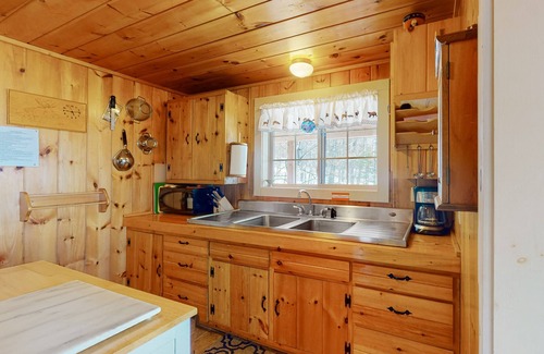 Greenville Ski Chalet | Dog-friendly, lake-view chalet with gazebo, wraparound deck, grill, & fireplace