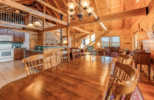 Livingston House | Dog-friendly, lake view cabin w/furnished decks, Ping-Pong & darts