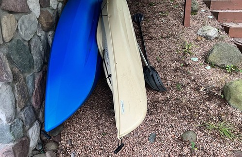 Presque Isle House | Dog-friendly, lakefront cabin w/ kayaks, washer/dryer, firepit, grill, and dock
