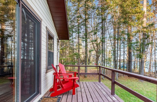 Presque Isle House | Dog-friendly lakefront home with water views/access, grill, & on-site fishing