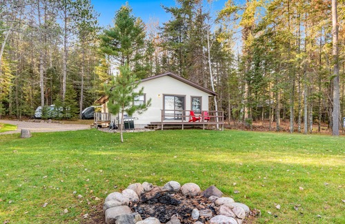 Presque Isle House | Dog-friendly lakefront home with water views/access, grill, & on-site fishing