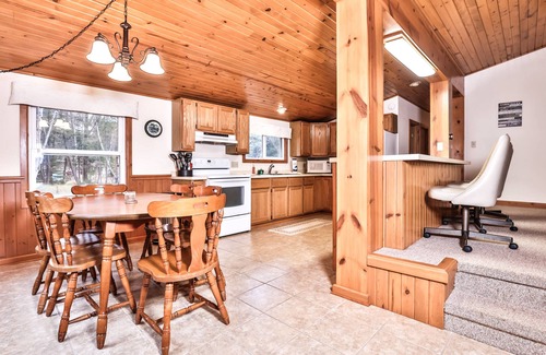 Three Lakes Cottage | Dog-friendly lakefront cottage with private dock, firepit, grill & washer/dryer
