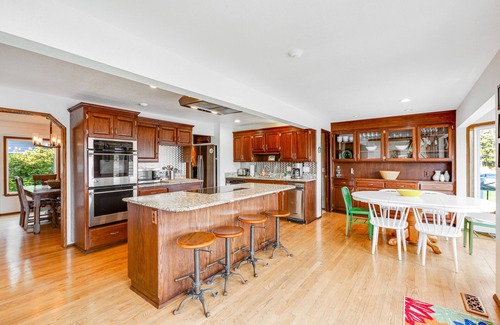 Clinton House | Dog-friendly, lakefront home with dock, deck and game room